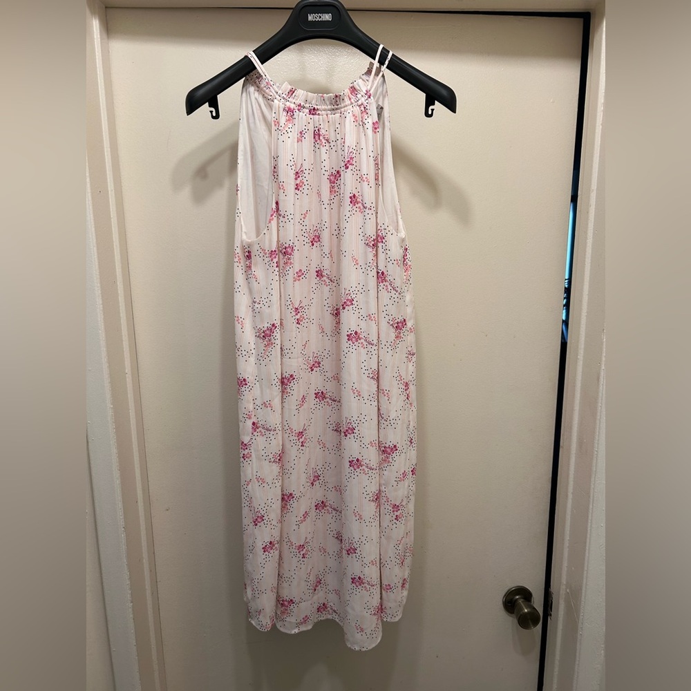 Ann Taylor Loft Halter Swing Dress Medium Bloomcore Fairy Cottagecore Sleeveless